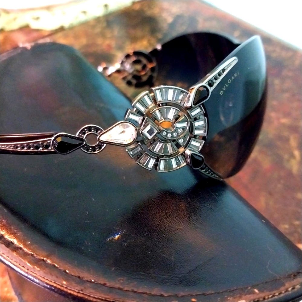 BVLGARI LIMITED EDITION SWAROVSKI CRYSTAL  6039-B SUNGLASSES